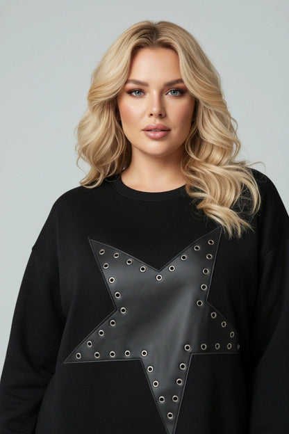 Sweatshirt mit Sternenprint