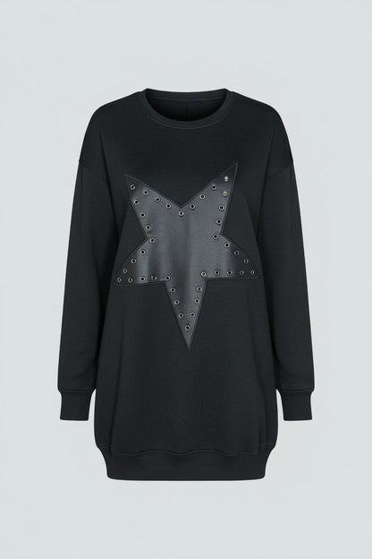 Sweatshirt mit Sternenprint