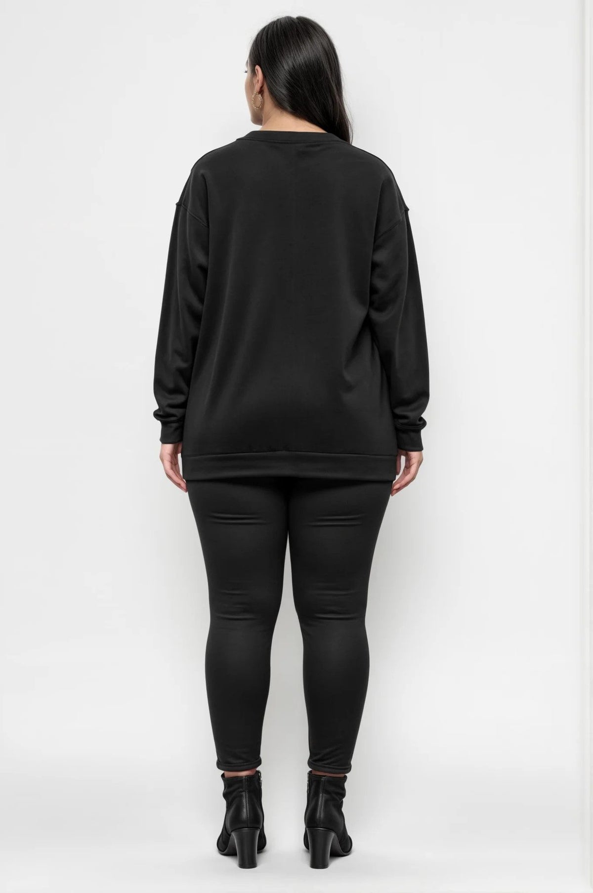 Langarm-T-Shirt mit Sternenstickerei