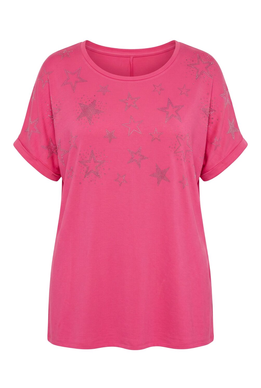 Sternenstein-Print Kurzarm T-Shirt