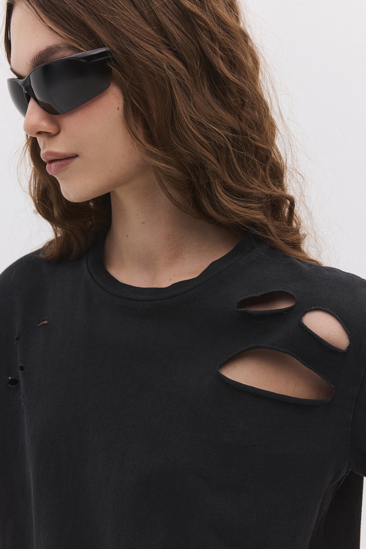 Kurzärmeliges Crop-T-Shirt