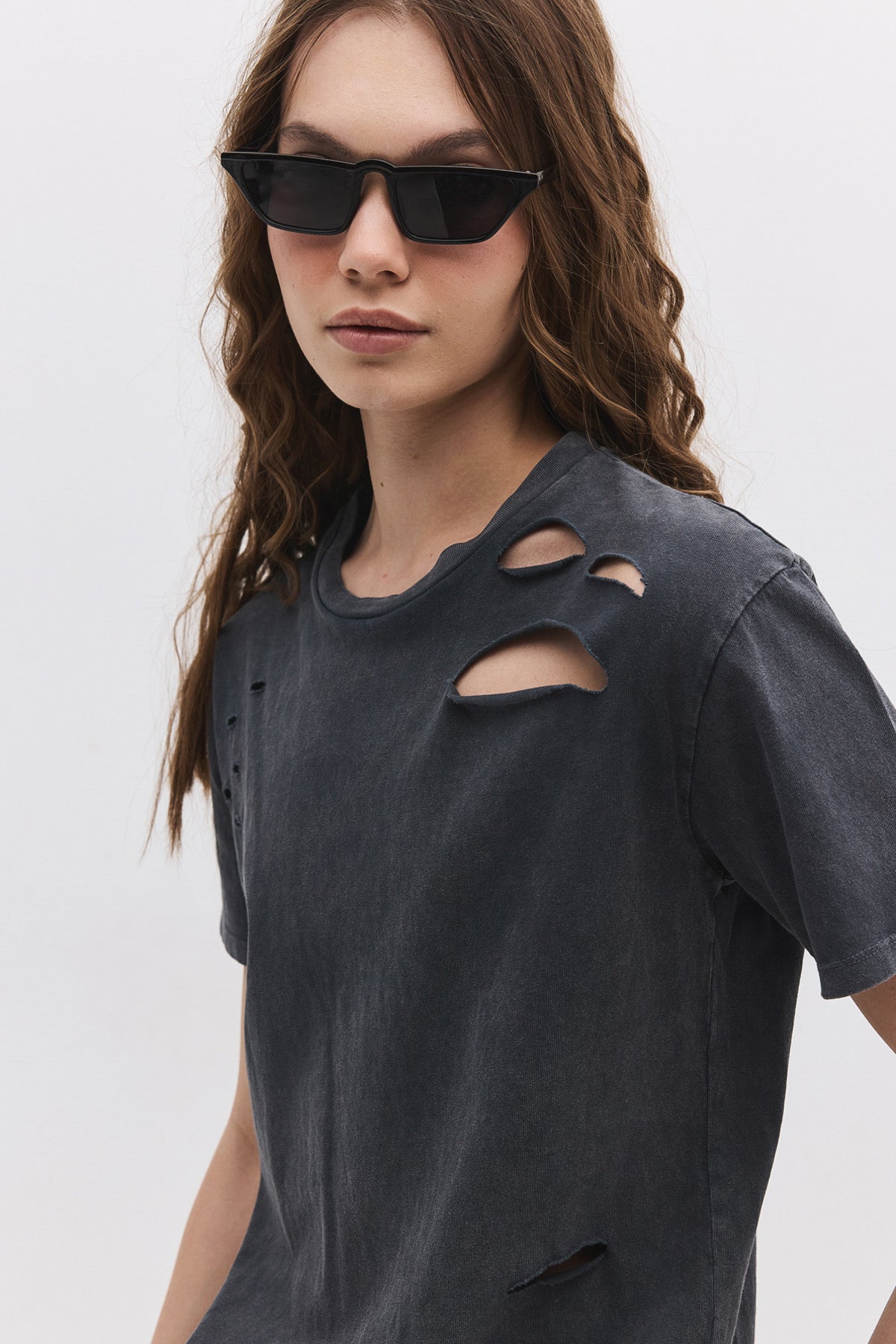 Kurzärmeliges Crop-T-Shirt