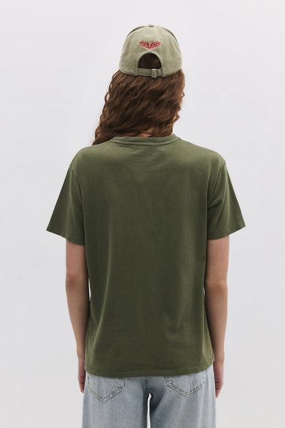 Kurzärmeliges Crop-T-Shirt