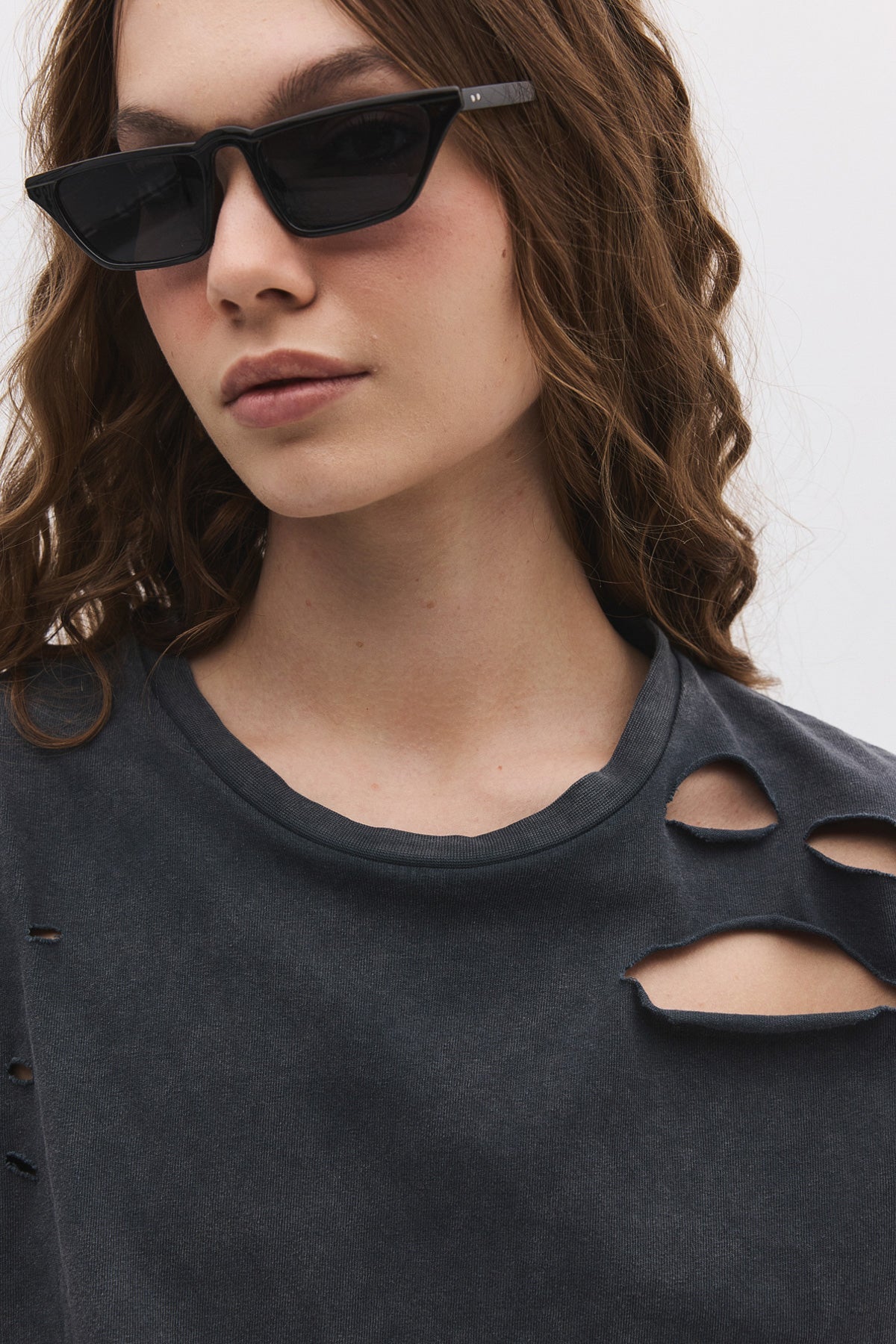 Kurzärmeliges Crop-T-Shirt