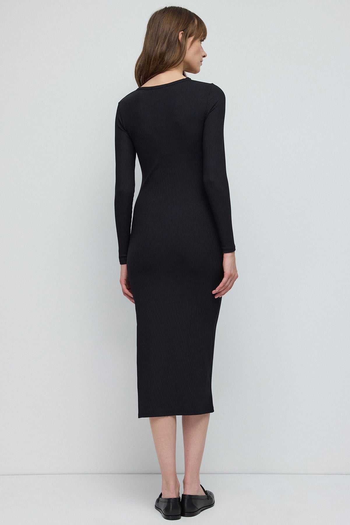 Midikleid mit Schlitz