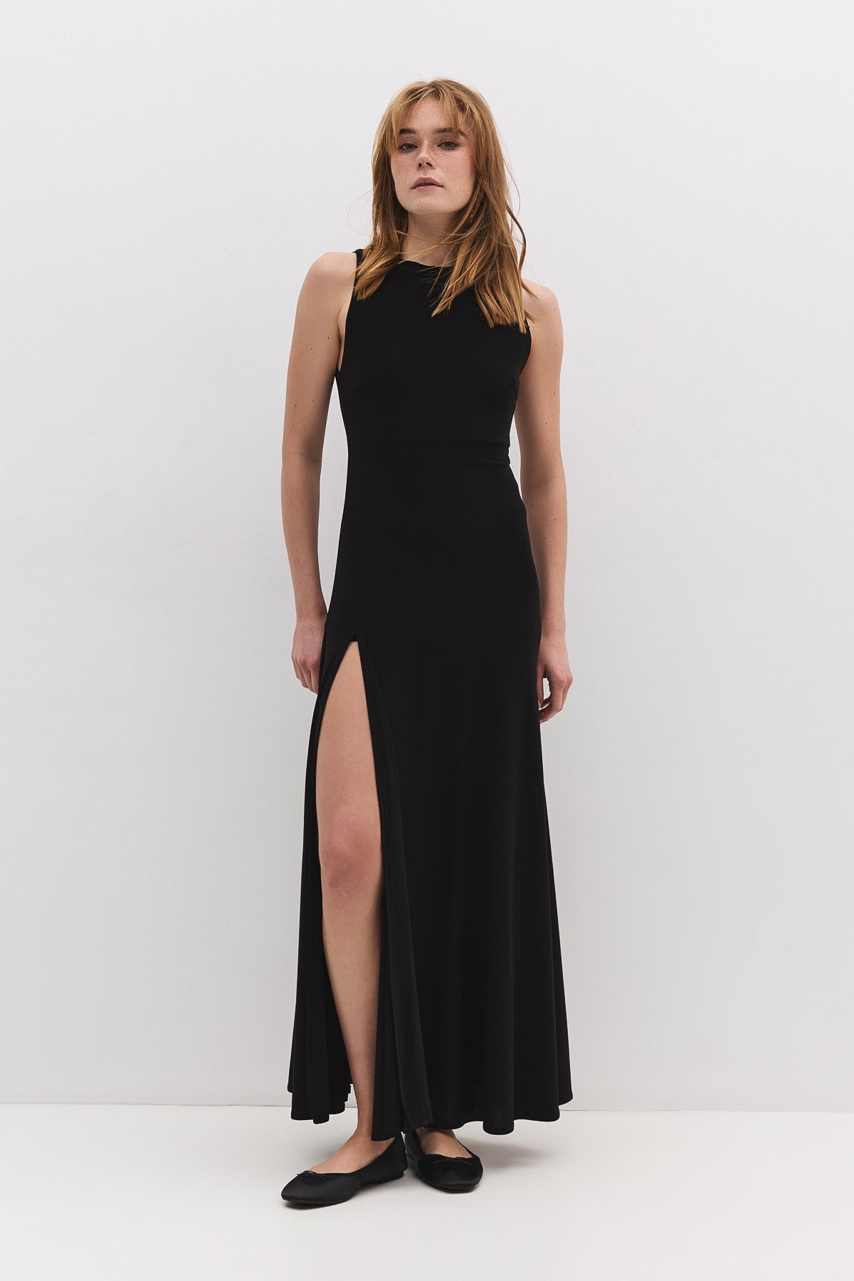 Maxikleid mit Schlitz