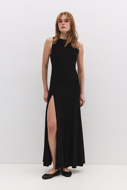 Maxikleid mit Schlitz