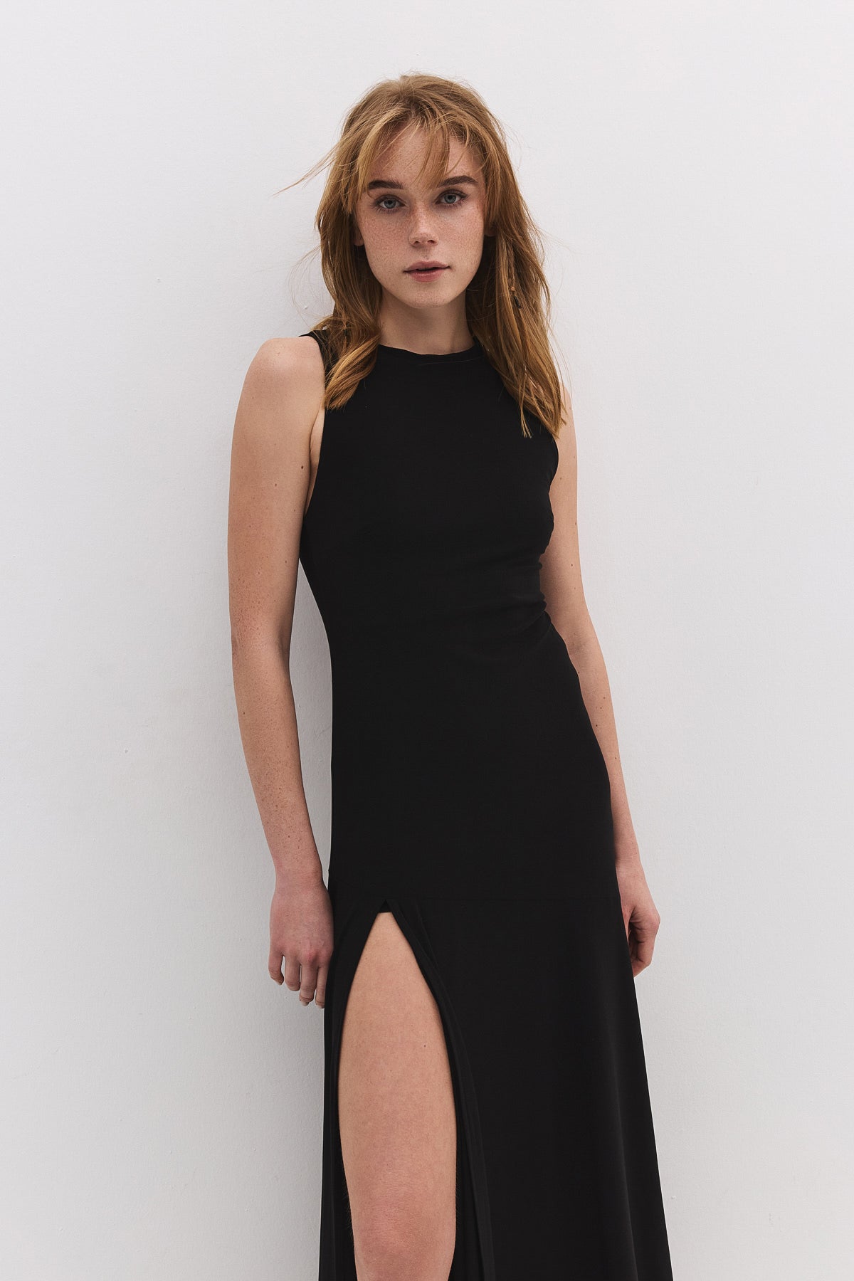 Maxikleid mit Schlitz