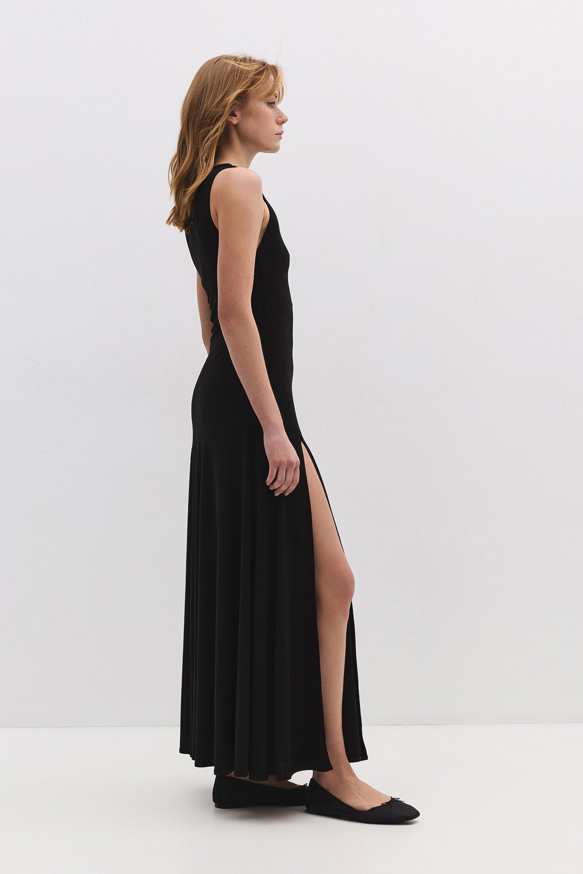 Maxikleid mit Schlitz