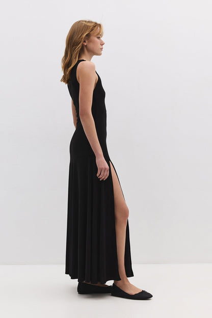 Maxikleid mit Schlitz
