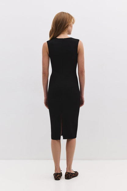 Midikleid mit Schlitz