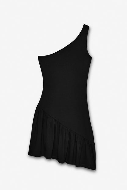 YOGET Damen Asymmetrisches Slipkleid
