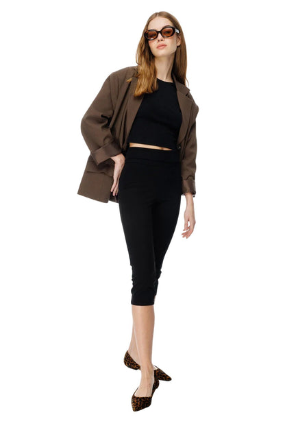 Hohe Taille Bermuda Leggings