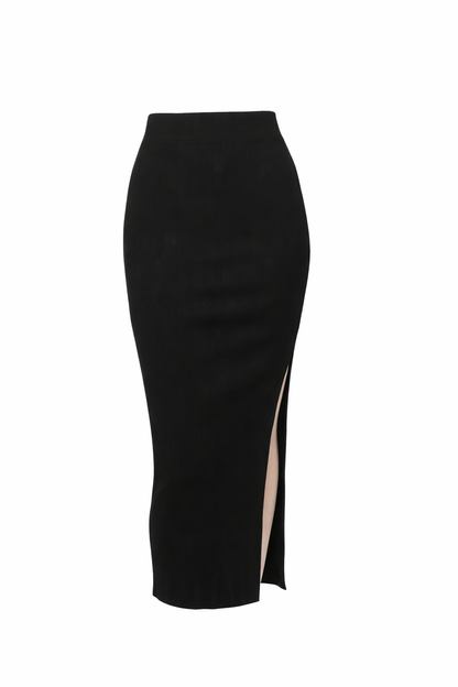 Langer Rock mit hoher Taille