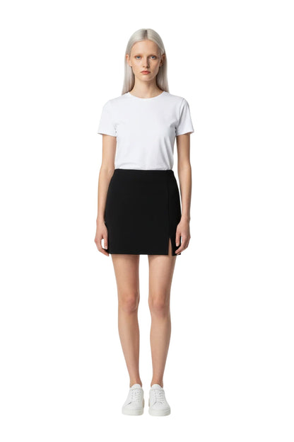 Minirock mit hoher Taille