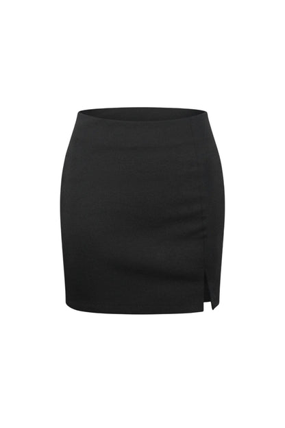 Minirock mit hoher Taille