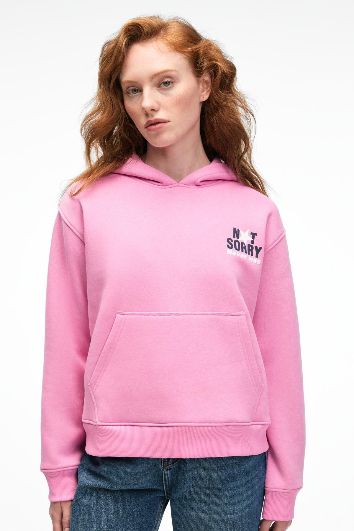 GRIMELANGE YUMEA Damen Kapuzensweatshirt Rosa