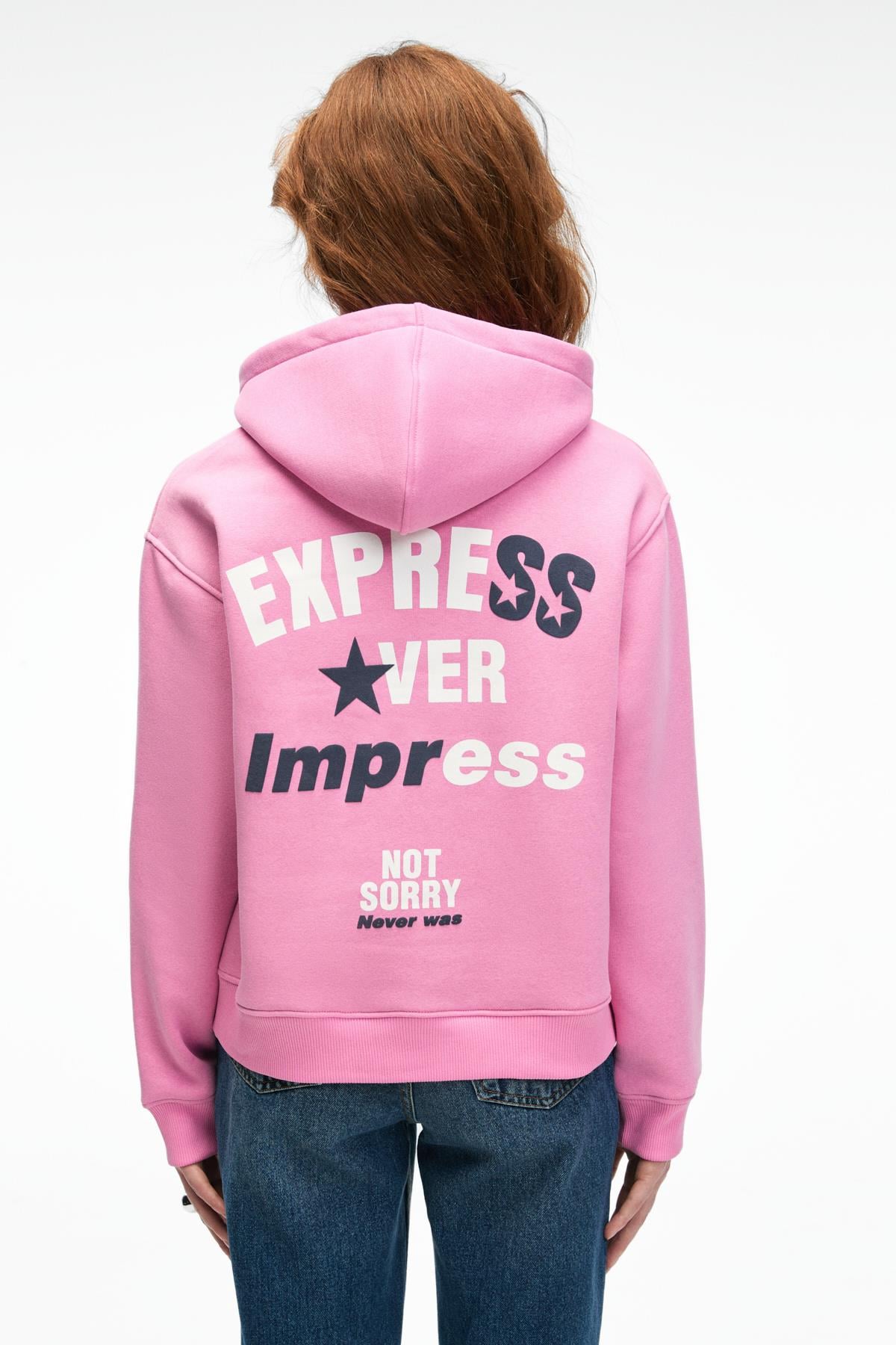 GRIMELANGE YUMEA Damen Kapuzensweatshirt Rosa