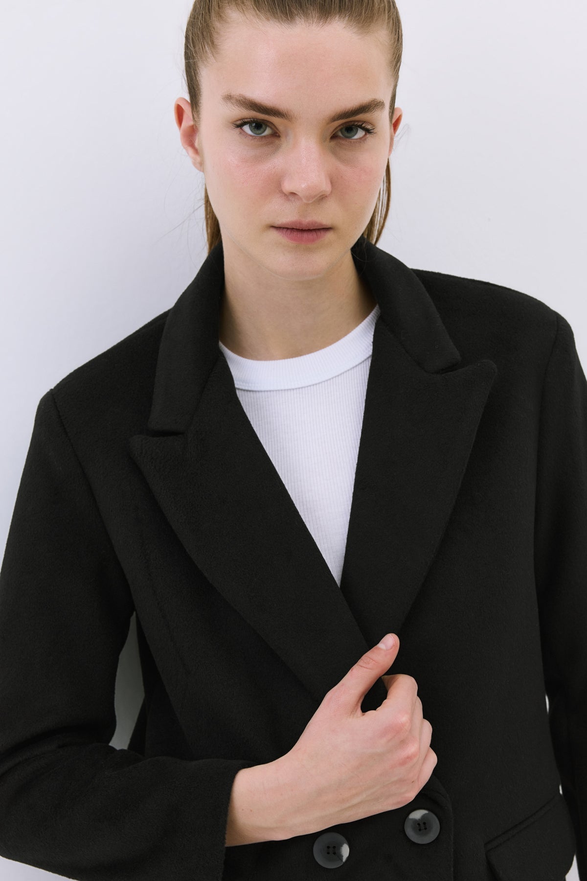 Blazerjacke mit weicher Textur