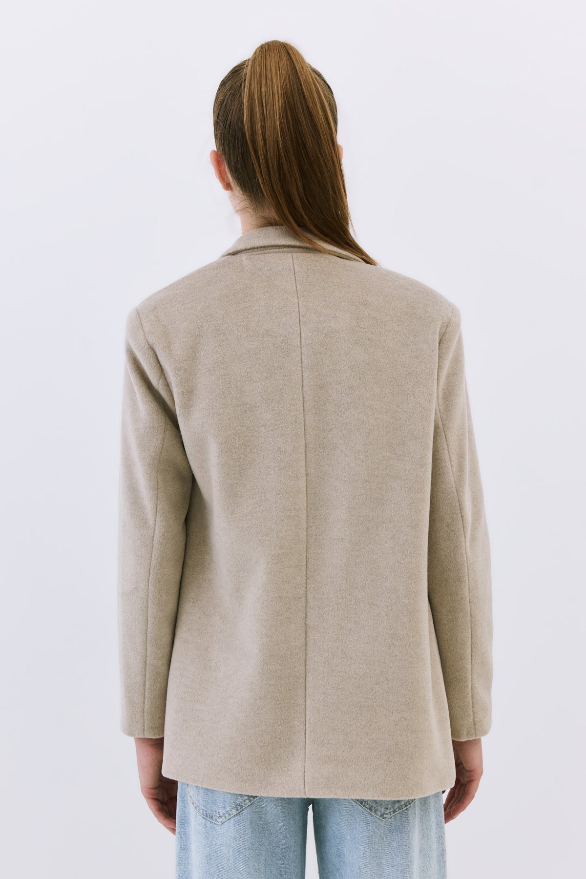 Blazerjacke mit weicher Textur