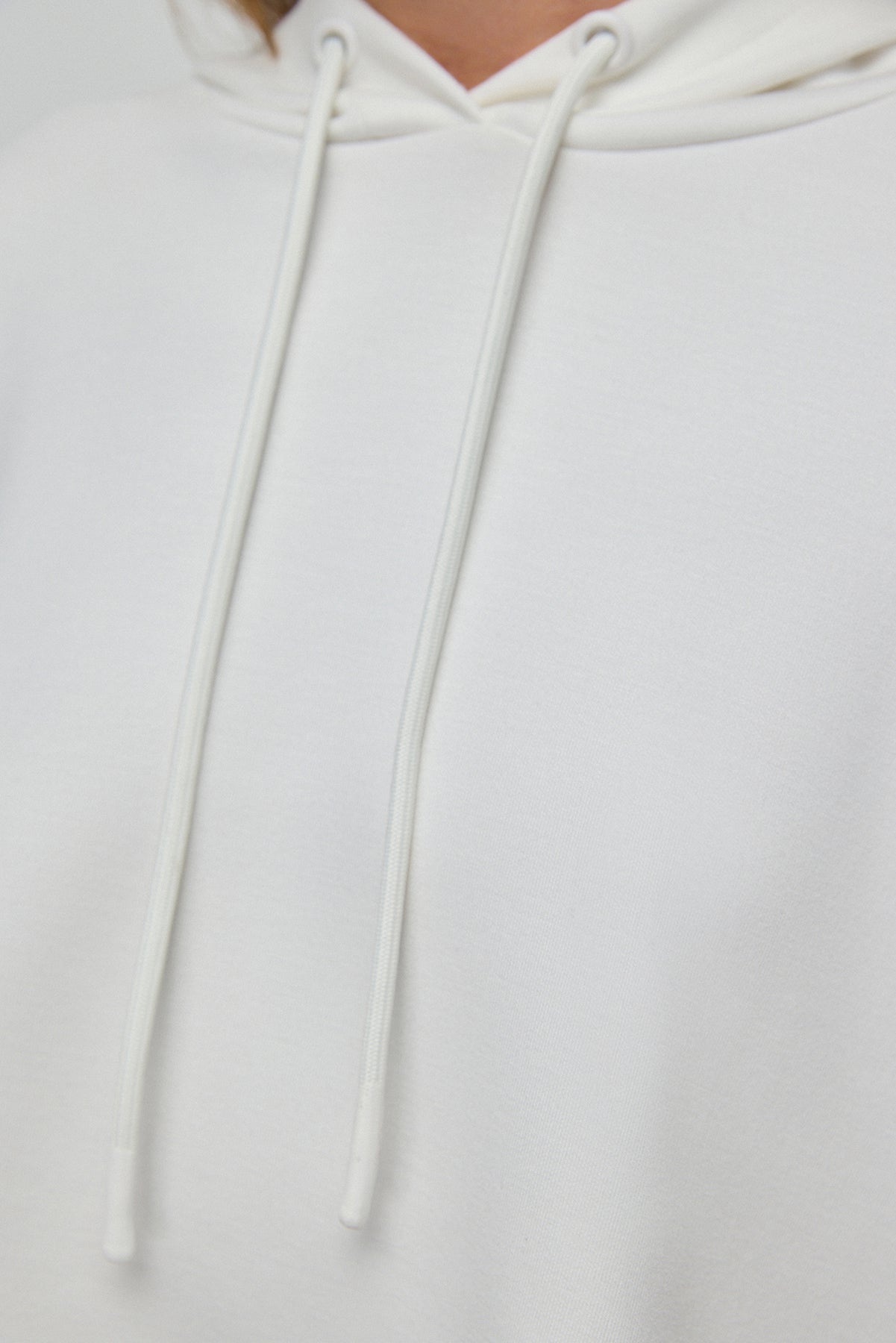 Kurzarm-Sweatshirt mit weicher Textur und Kapuze