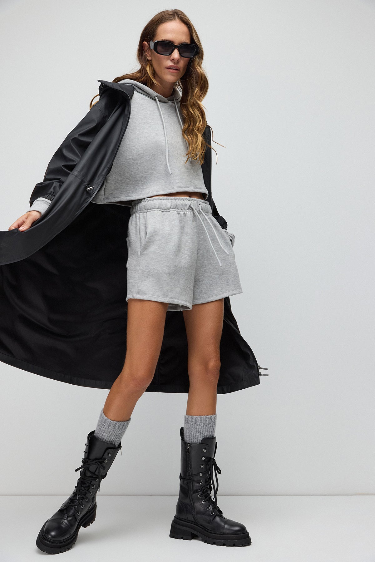 Shorts mit weicher Textur