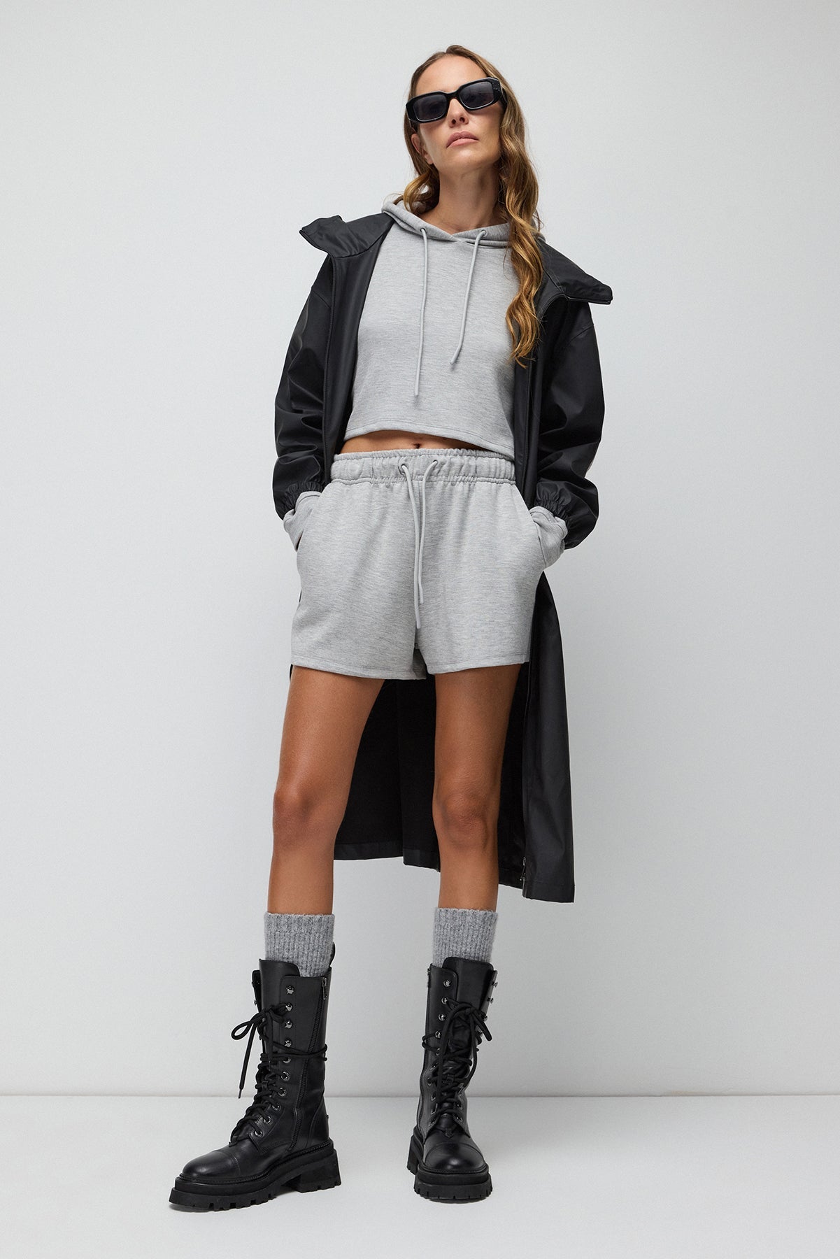 Shorts mit weicher Textur