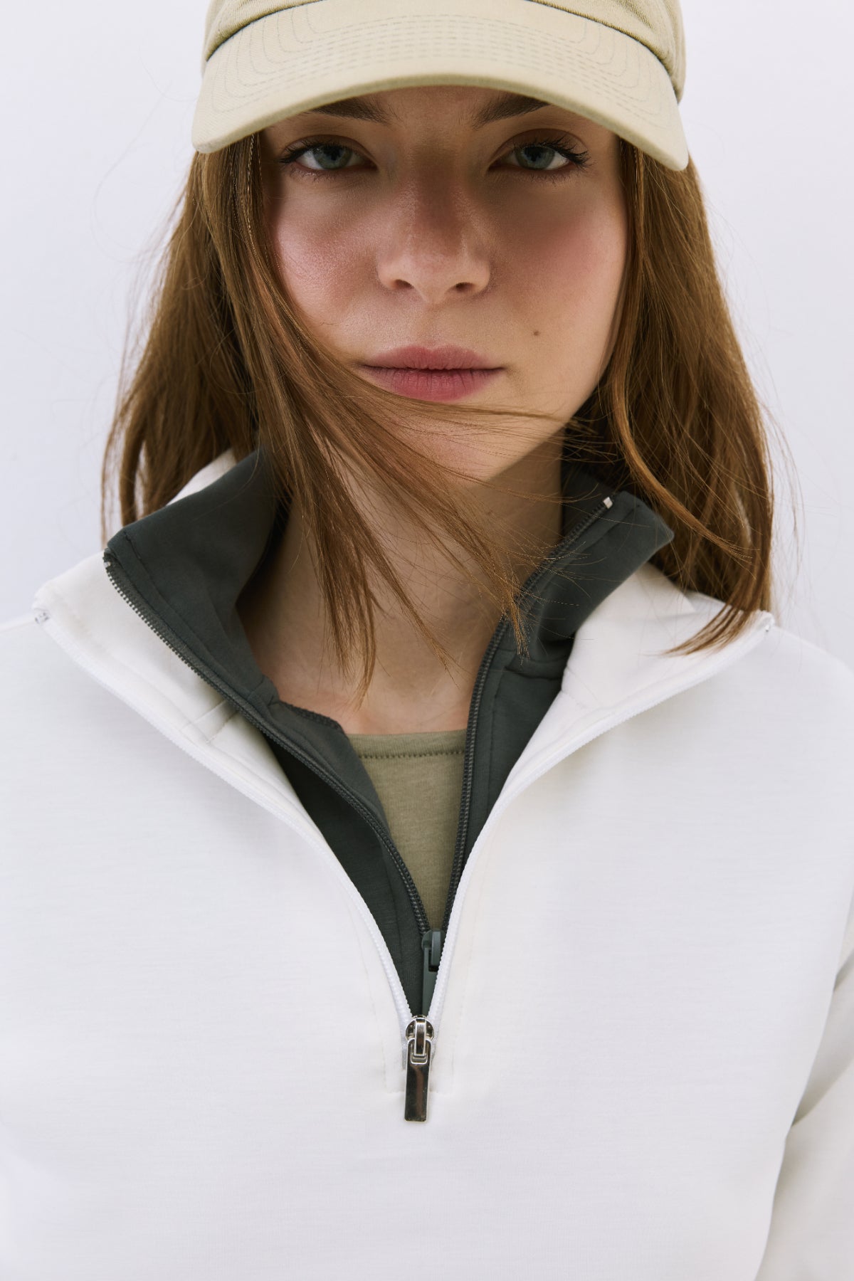 Sweatshirt mit Reißverschlussdetail