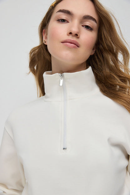 Sweatshirt mit Reißverschlussdetail