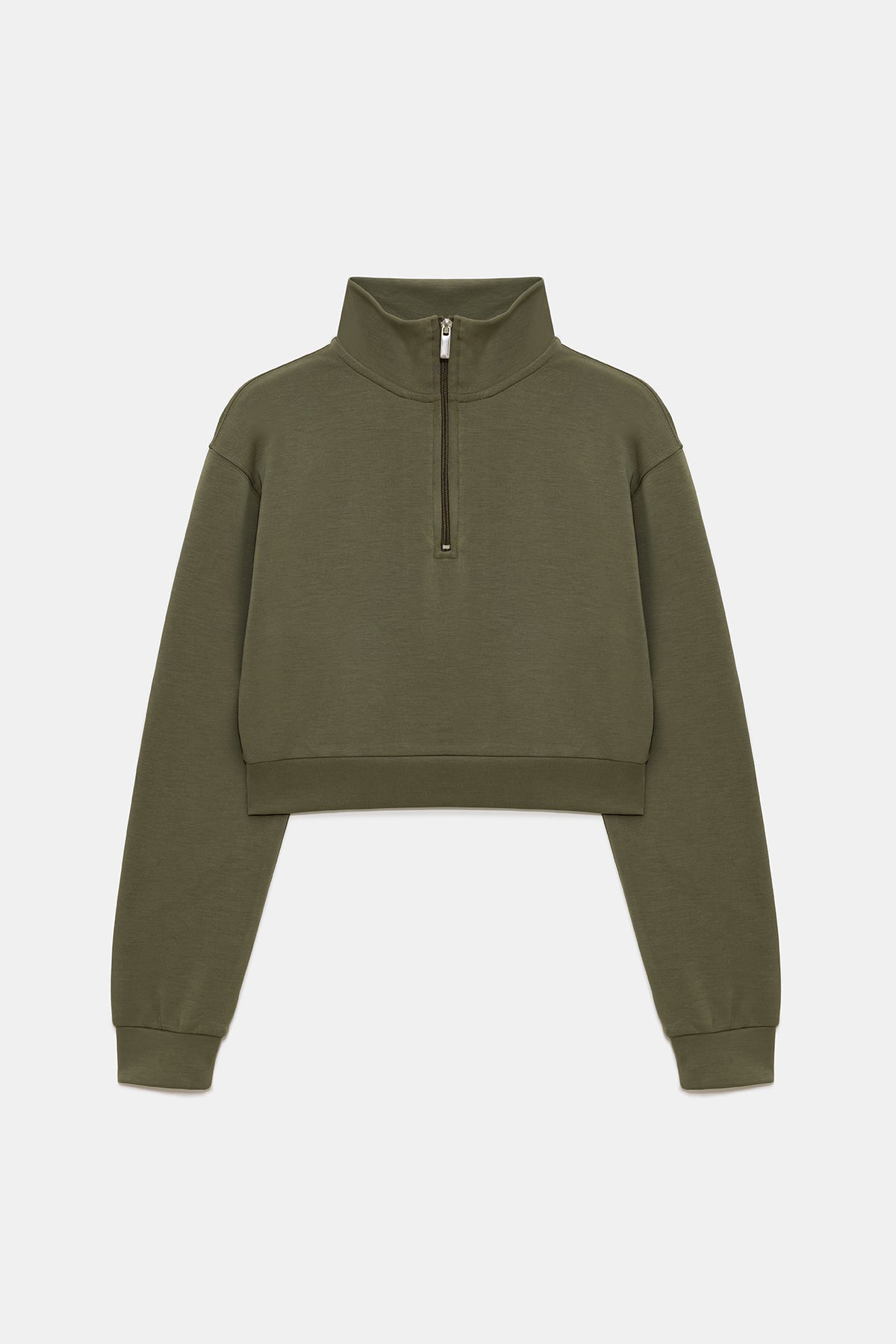 Sweatshirt mit halbem Reißverschluss