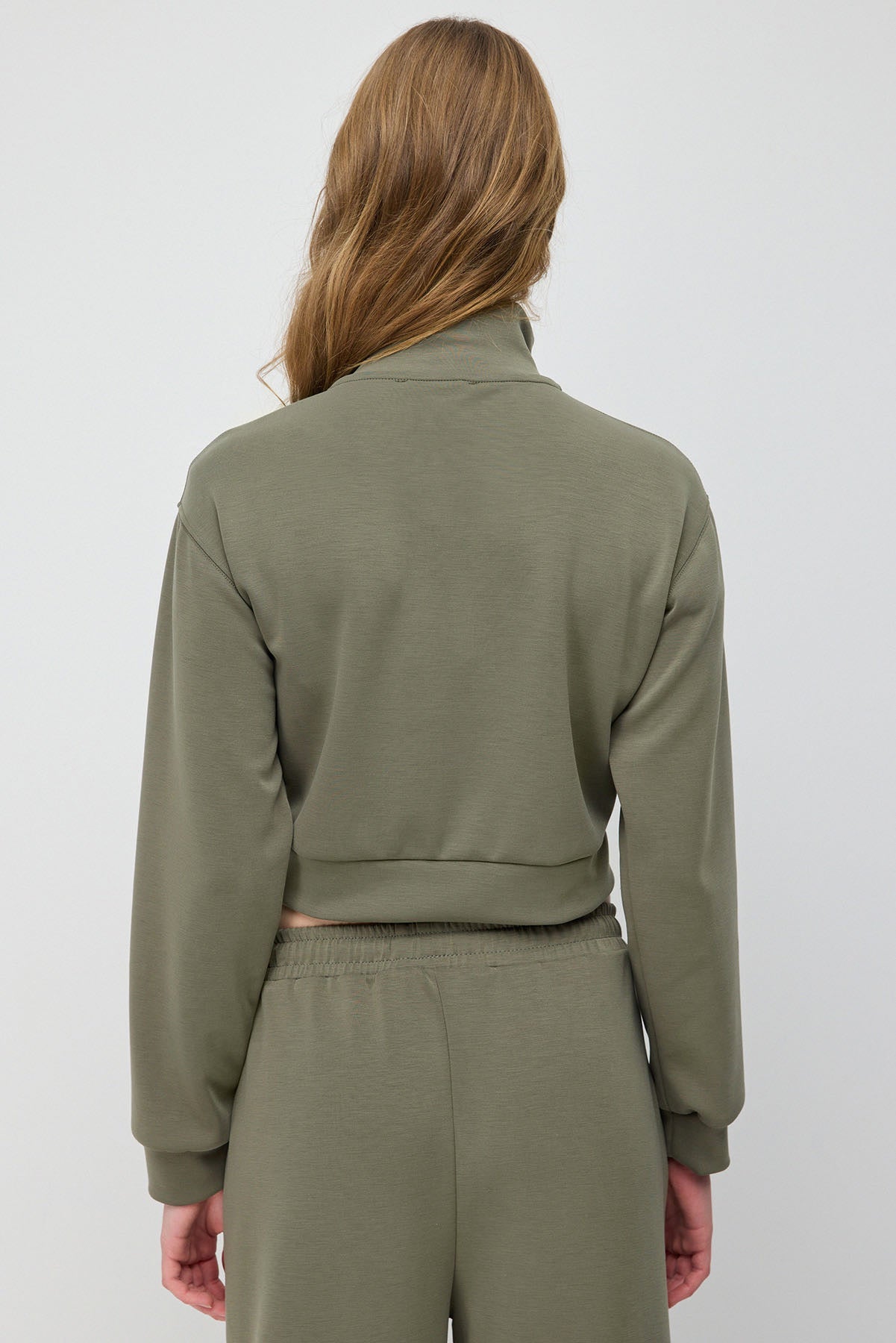 Sweatshirt mit halbem Reißverschluss