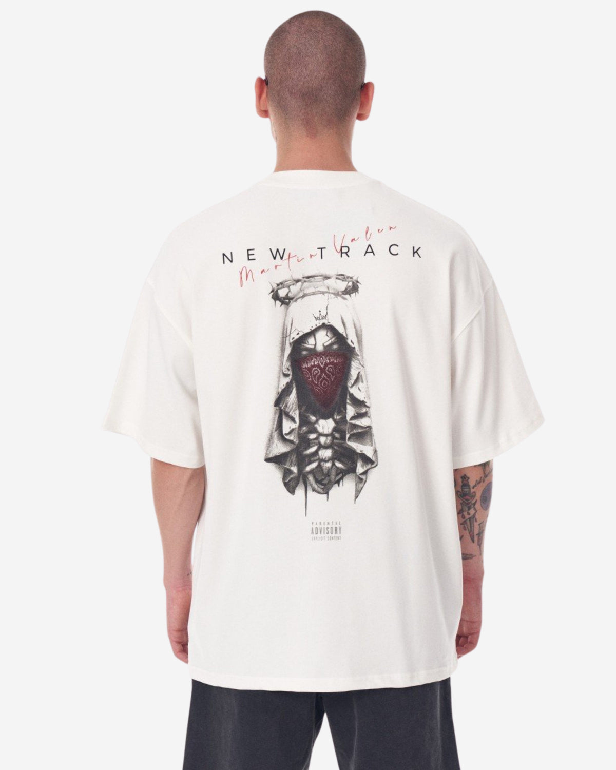 Z-Rebell Bedrucktes Wasserbasiertes Weißes T-Shirt - Groß