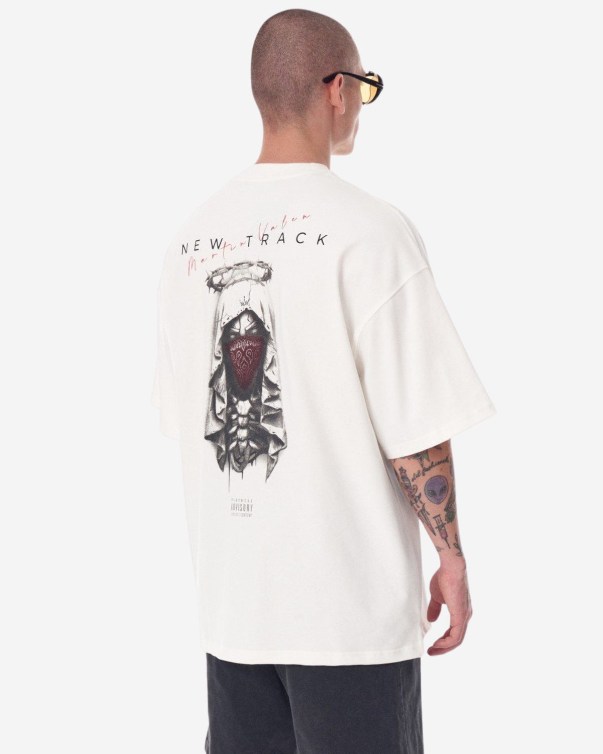 Z-Rebell Bedrucktes Wasserbasiertes Weißes T-Shirt - Groß