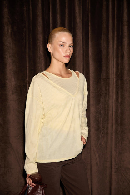 ZARREUS Damen Off-Shoulder Bluse