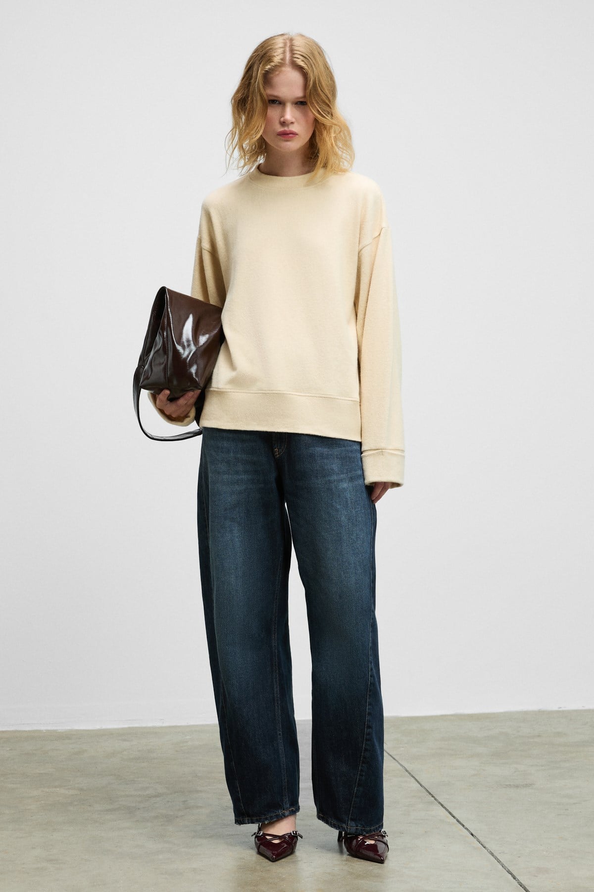 ZEPHIRA Damen Soft Crew Sweatshirt