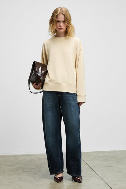 ZEPHIRA Damen Soft Crew Sweatshirt