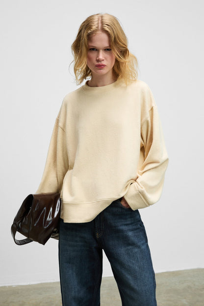 ZEPHIRA Damen Soft Crew Sweatshirt
