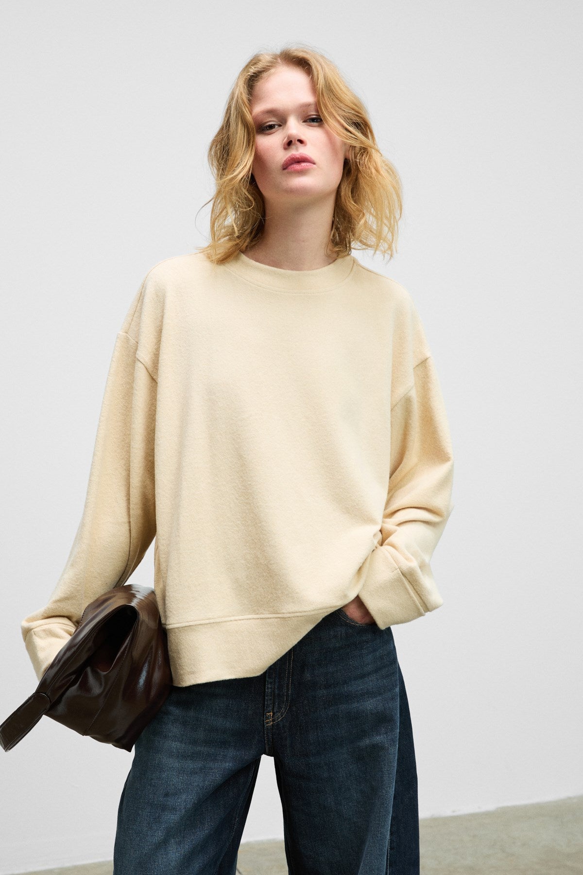 ZEPHIRA Damen Soft Crew Sweatshirt