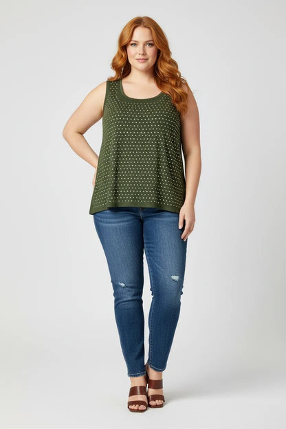 Bluse mit Nietendetails