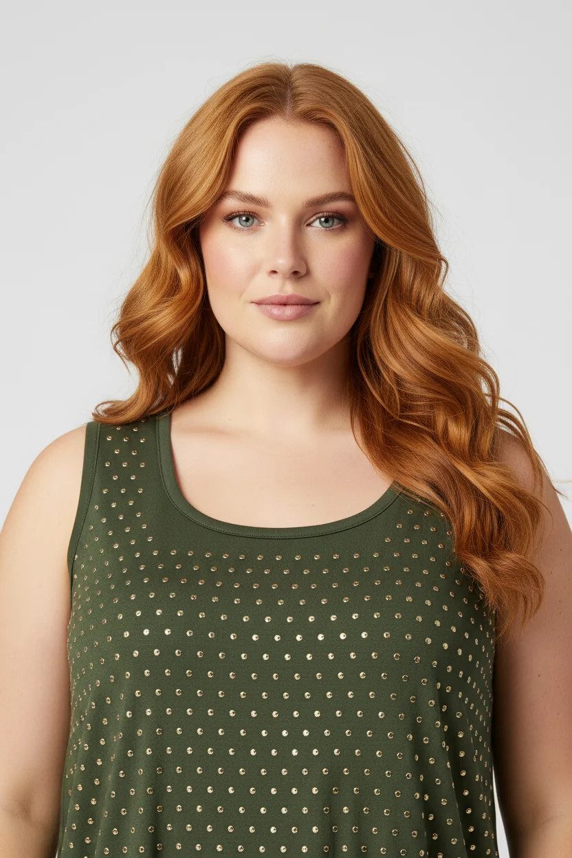 Bluse mit Nietendetails