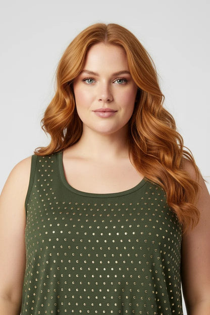 Bluse mit Nietendetails