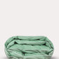 Classic Percale - Duvet Cover Set - Jade Green with White Piped Edge