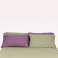 Reversible Percale Bedding Set - Sage Green & Lilac