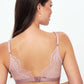 Athena Bralette Triangle Lace Bra - Pink & Lilac