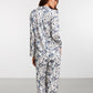 Patterned Pyjama Set - Blue & White