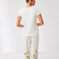Patterned Pyjama Set - White