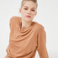 Long Sleeve Loungewear Set - Light Brown - Ocoza