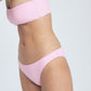 One Shoulder Padded Bikini Set - Pink