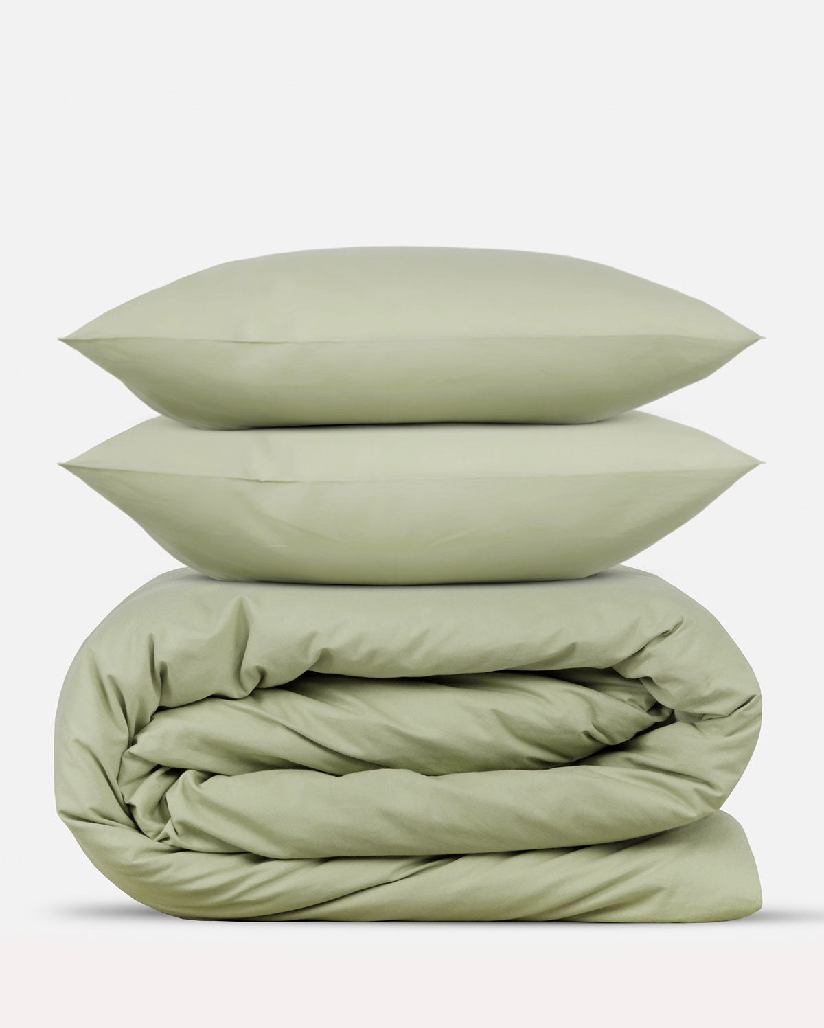 Classic Percale - Duvet Cover Set - Sage Green