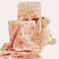 Pink Lama Muslin Baby Cloth - Pink - Ocoza